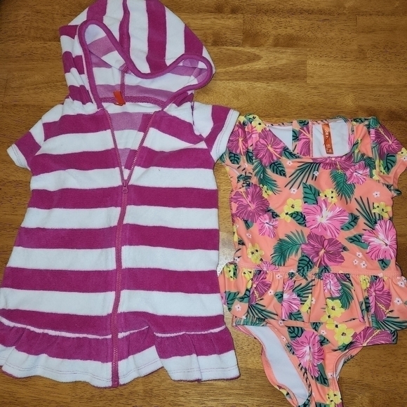 Swim suit, cover and hat set Size 18-24 Months - Picture 2 of 9